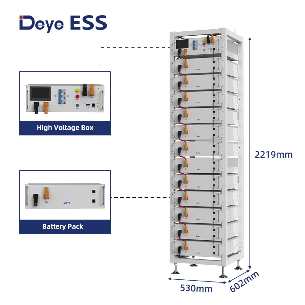 Deye BOS-G-PACK5.1 HIGH VOLTAGE Battery Lithium-Ion 5.1KWH