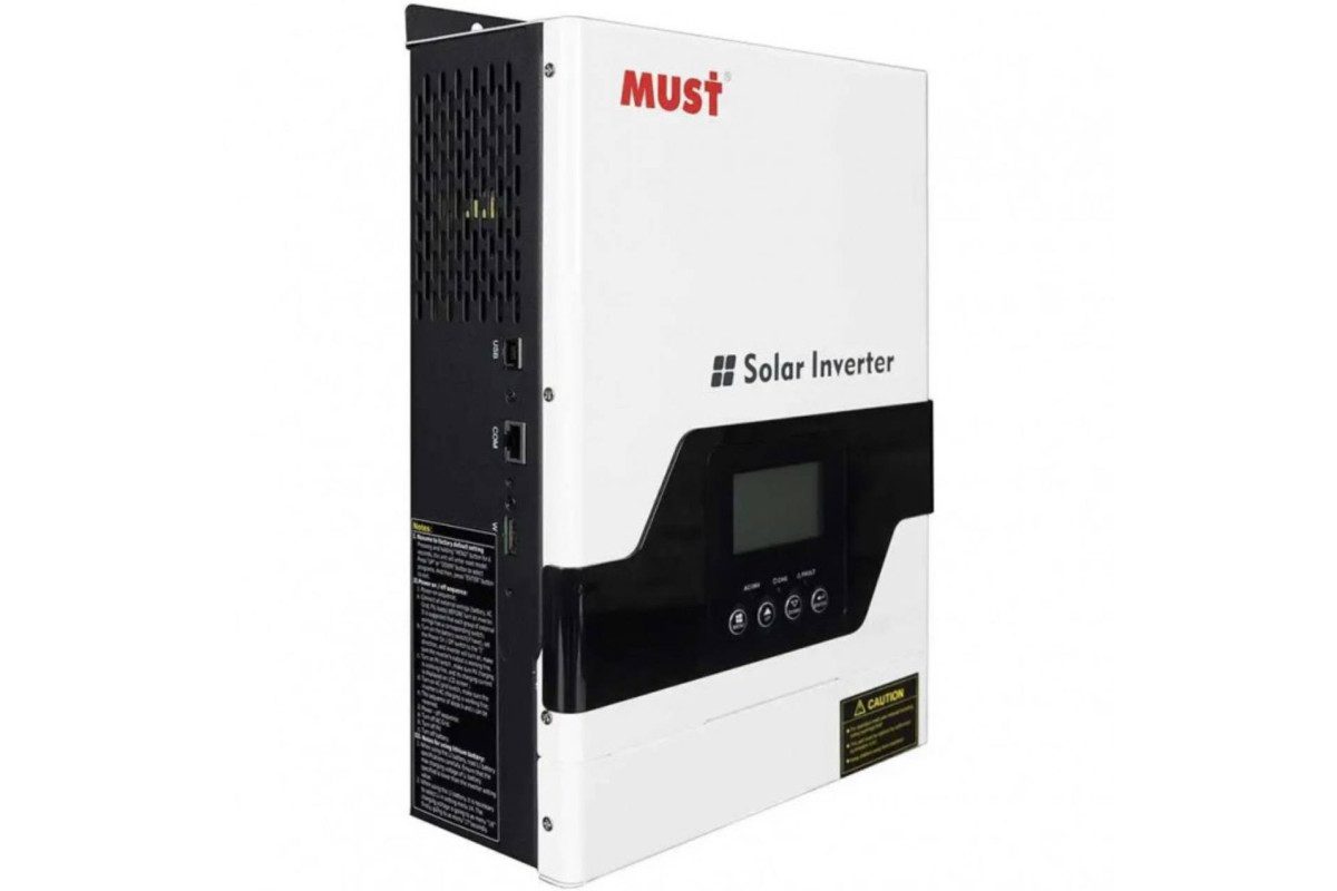 MUST PV15-1012  1KVA 12V SOLAR INVERTER WITH 45A MPPT 105V VOC