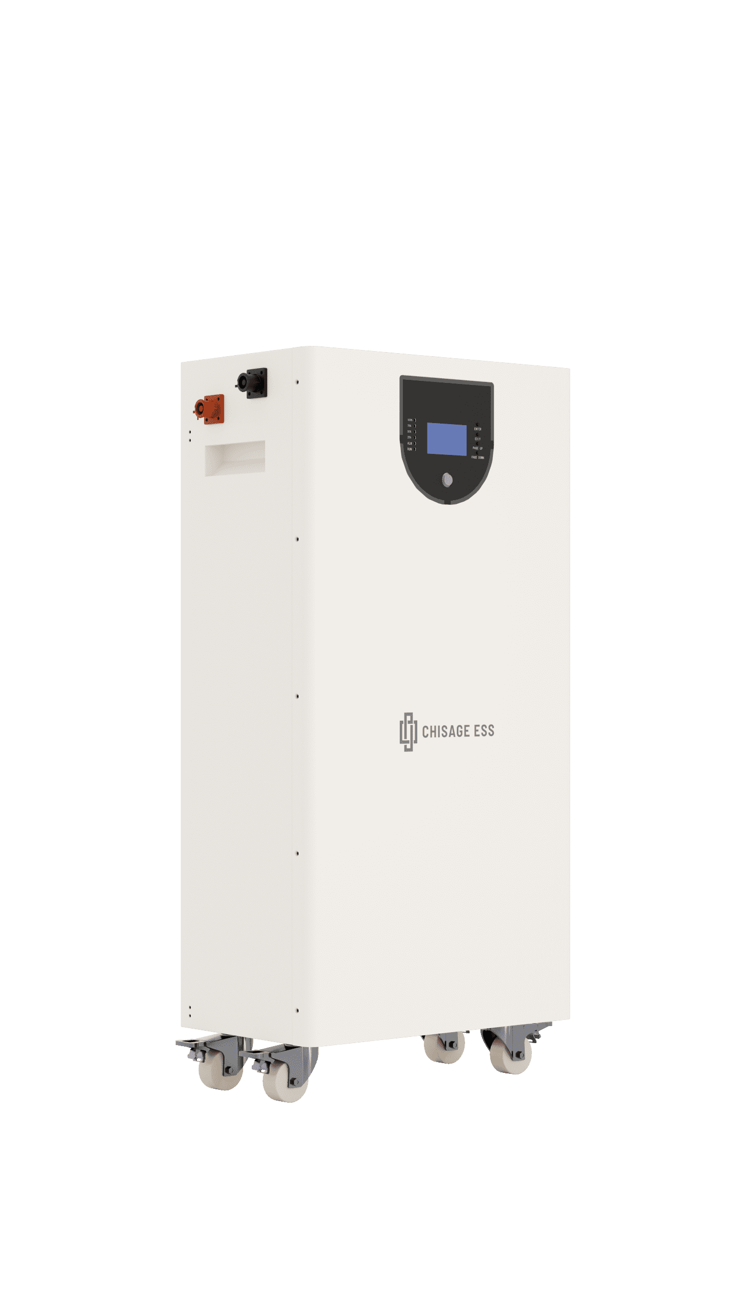 Left side view Chisage ess MOON16-W 16KWH 51.2V 314AH Lithium battery