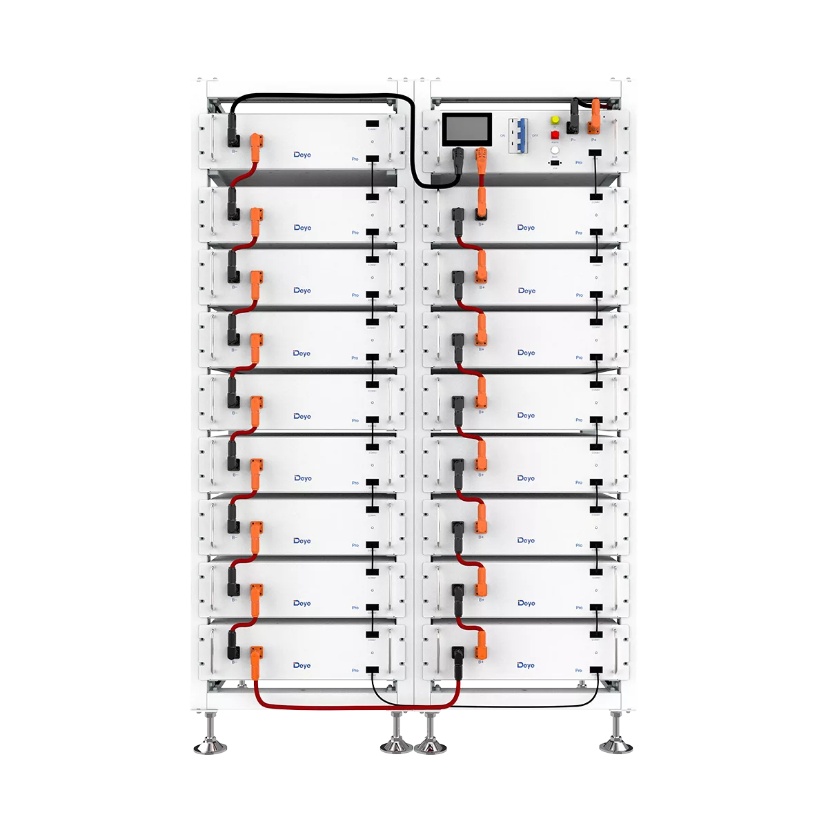 bos-g-pro-1 Deye 80KWH BOS-W 5.12KWH × 16pcs in series — 80KWH cluster, 10yr warranty